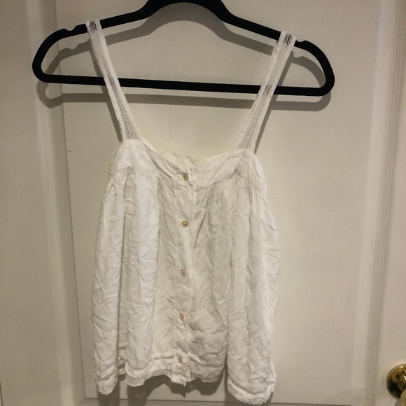 Aritzia Wilfred Camisole w/ Buttons/Lace Detailing - Picture 1 of 4